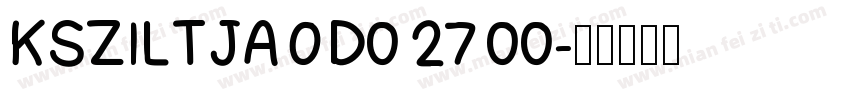 KSZILTJAOD0 27 00字体转换